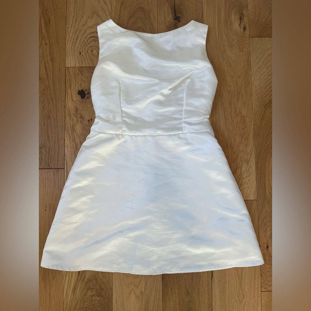 Reformation Zenni White Mini Dress - Picture 2 of 5